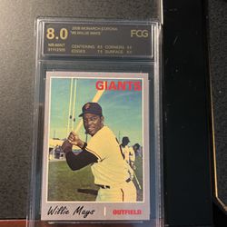 Willie Mays  ‘65 Year Card—Graded 8