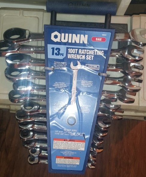 Quinn 13 pc 100t Ratcheting Set Standard SAE $60 NEW
