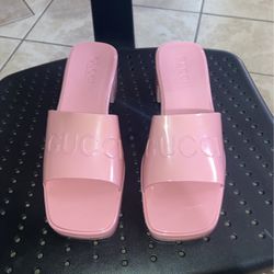 Pink Rubber Heel Size 7.5