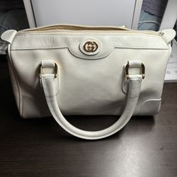 Used White Gucci Monogram Handbag