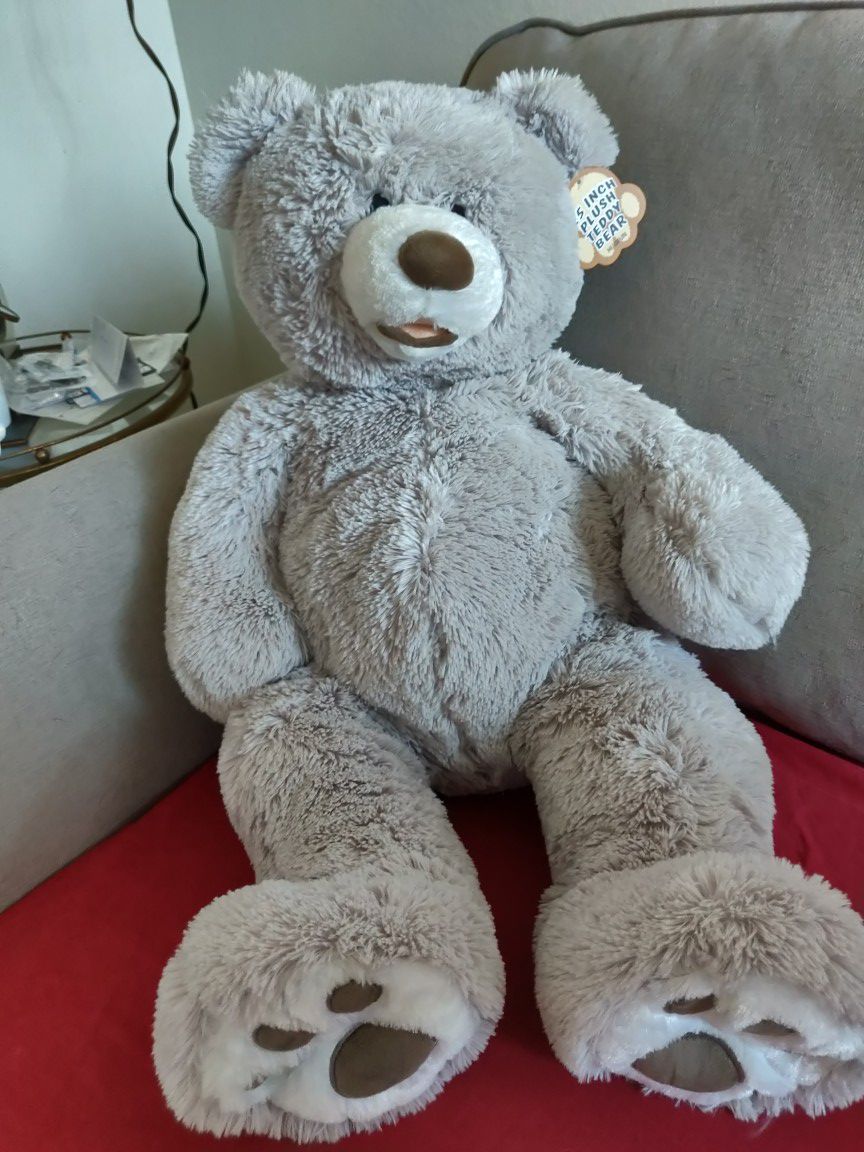Hugfun 25" Plush Teddy Grey Bear