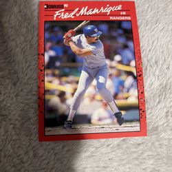 Fred Manrique #165 Baseball Card 