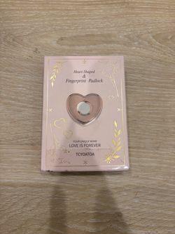 TCYOATOA Heart-Shaped Fingerprint Padlock