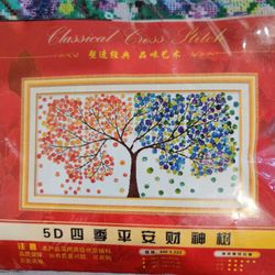 Multi-Season Tree Counted Cross Stitch 