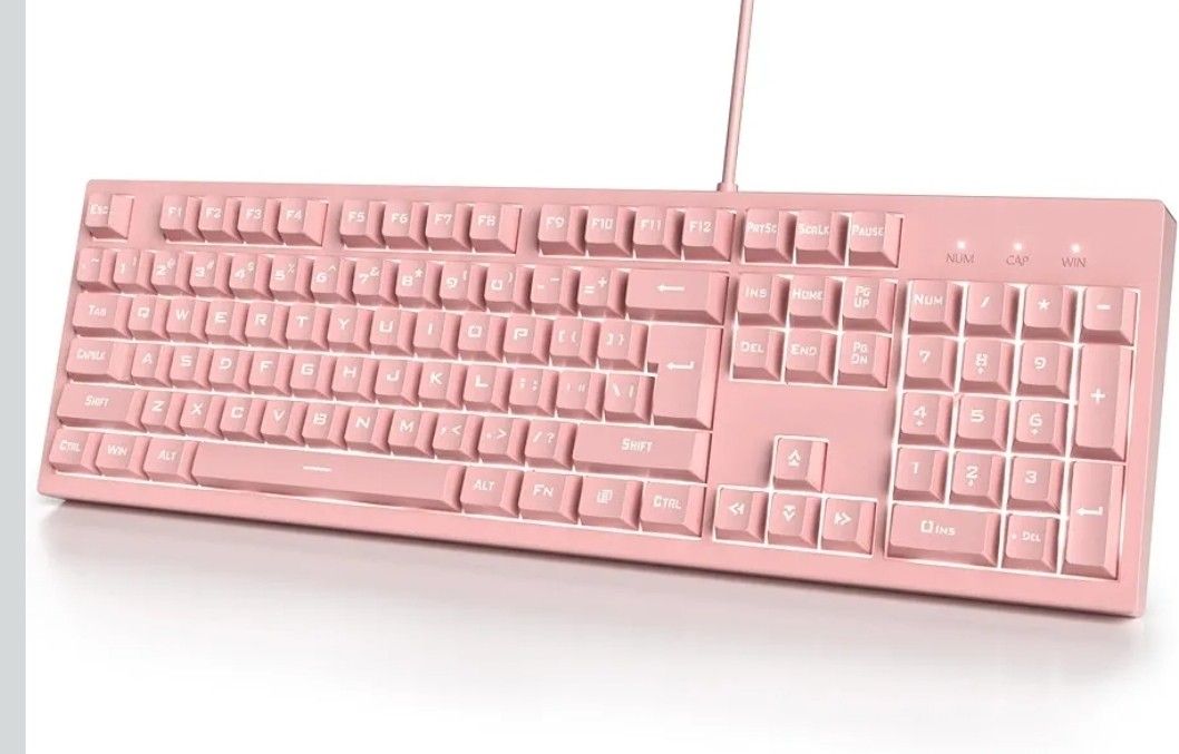 TECLADO ALAMBRICO ROSA/WIRED KEYBOARD IN PINK