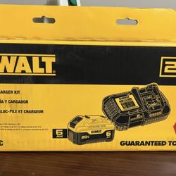 Dewalt 20V 6ah Battery + Charger 