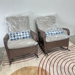 2pc Large Rocking Chair Set 