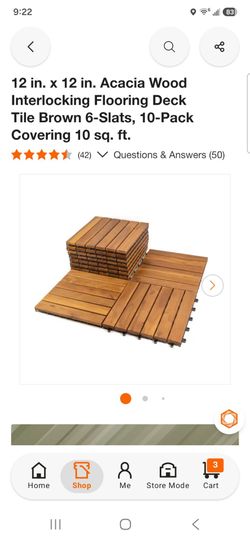 Wood tile new 320sqf