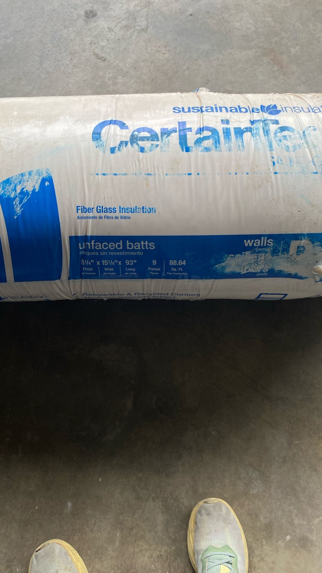 Batt Insulation R-19 16” On Center
