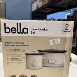 bella 6-quart Programmable Slow Cooker with Additional 2-quart Slow Cooker Set