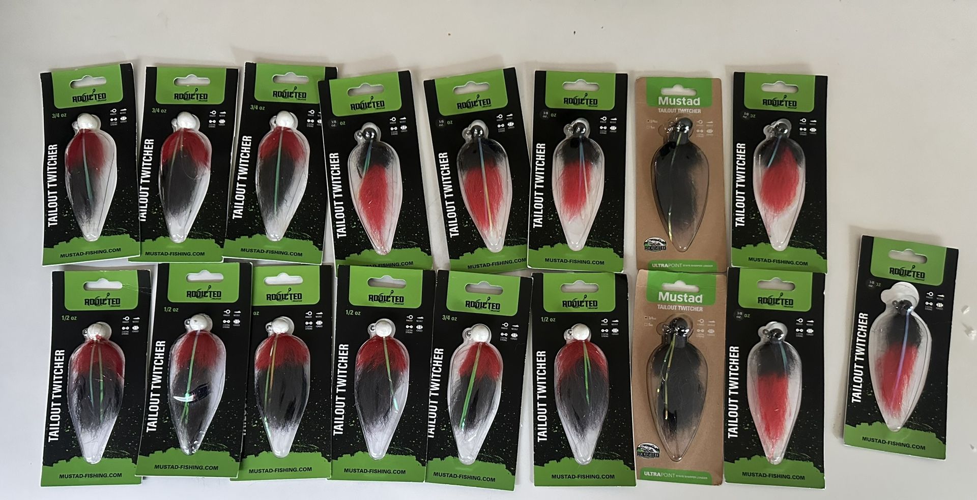 ADX Tail-Out Twitching Jig Lot