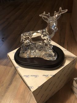Princess House Crystal Deer Figure with Base
