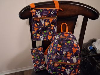 Loungefly Disney Halloween Mickey Mini Backpack Set