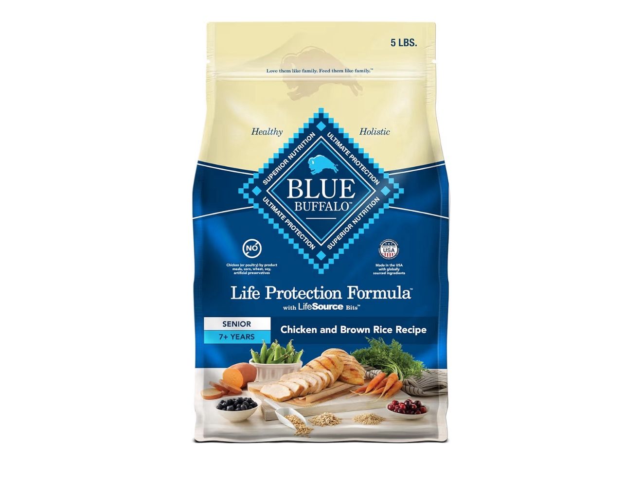 Blue Buffalo Life Protection Formula Senior Chicken Dry Dog Food 60lbs