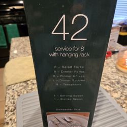 42 Piece 18/10 Stainless Steel Hanging Silverware