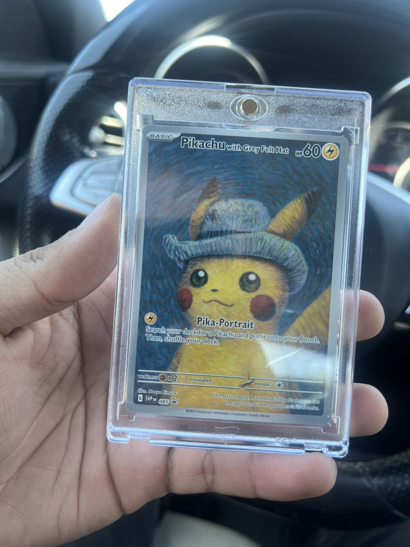 Pikachu With Grey Felt Hat (Van Gogh)