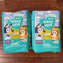 Pampers EASY UPS Training Underwear: Size 4T-5T; 18 Count Each Bag (2 For $16)