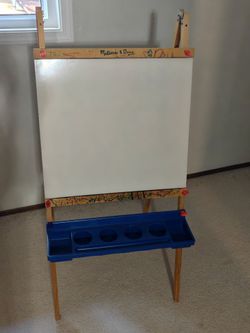 Melissa & Doug drawing boards and 2 bags of building blocks