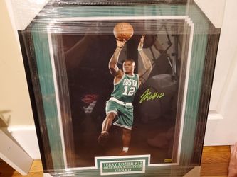 Celtics autographed framed picture