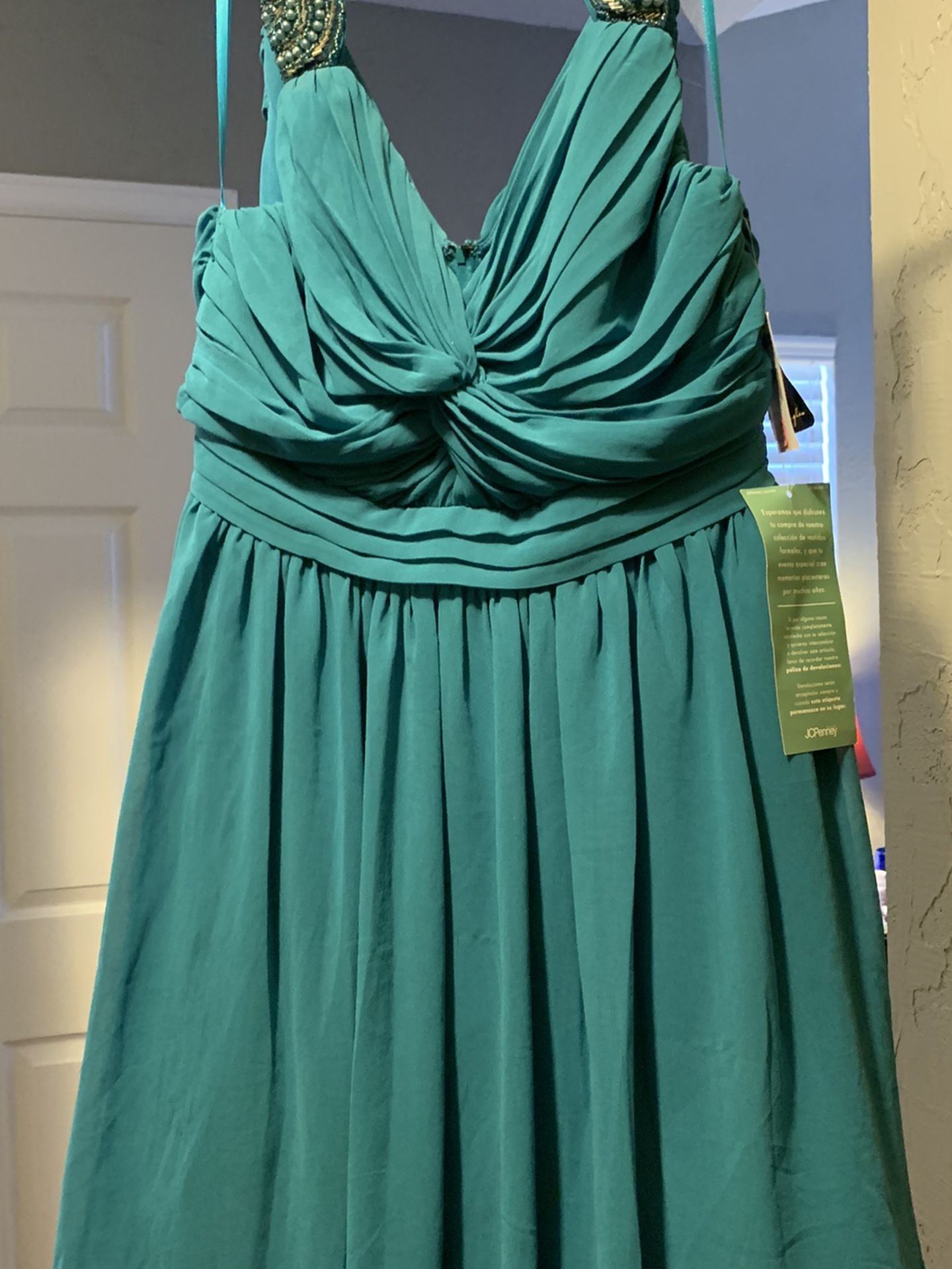 Teal fancy dress, junior size 15, NWT