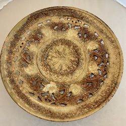 Handcrafted Decorative Plate 12” 