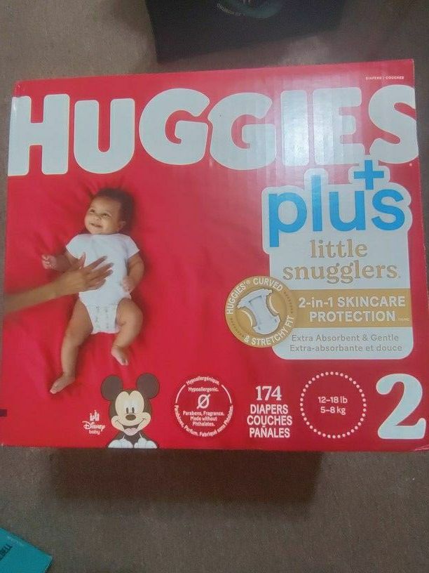 Brand New Huggies Plus Size 2