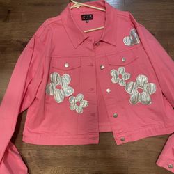 pink holographic dolls kill delia’s jacket