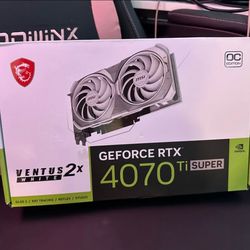 Graphics card: GEFORCE TTX 4070Ti Super