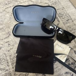 Gucci Tortoise Square Sunglasses Women’s Sunglasses 