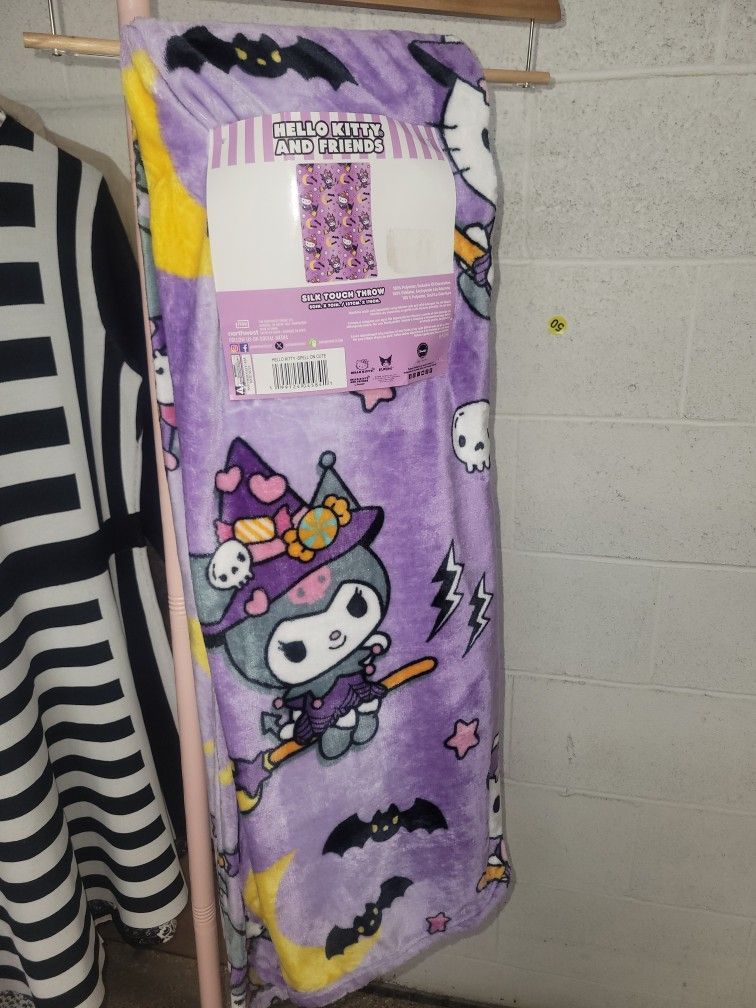 Hello Kitty And Kuromi Blanket