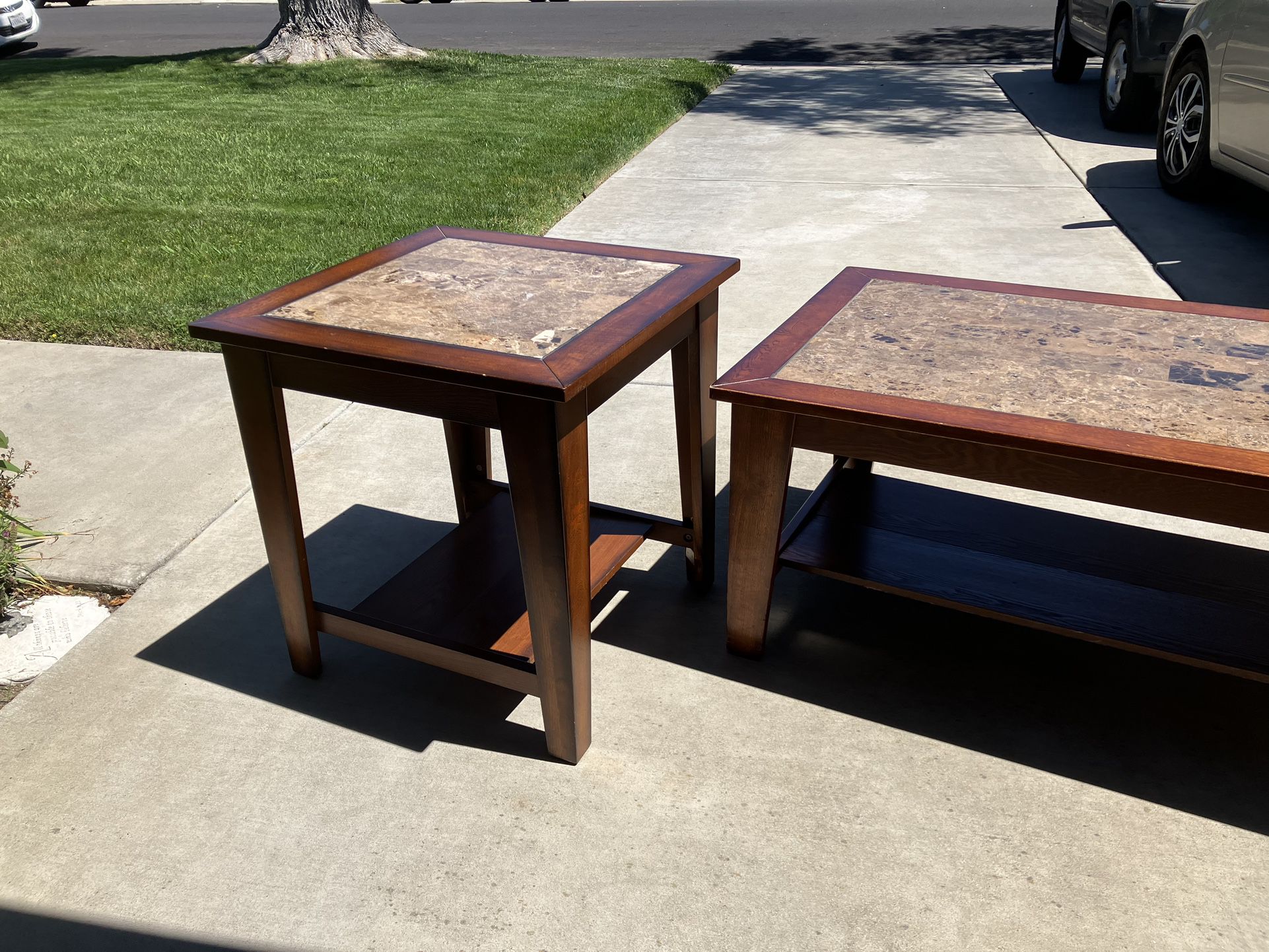 3pc Coffee & End Table Set