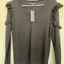 Banana Republic, Black Blouse/Sweater, Size Small