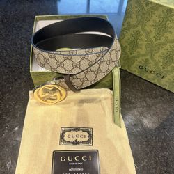 Gucci, Custom Detailed, Grey, Gold, Brown 