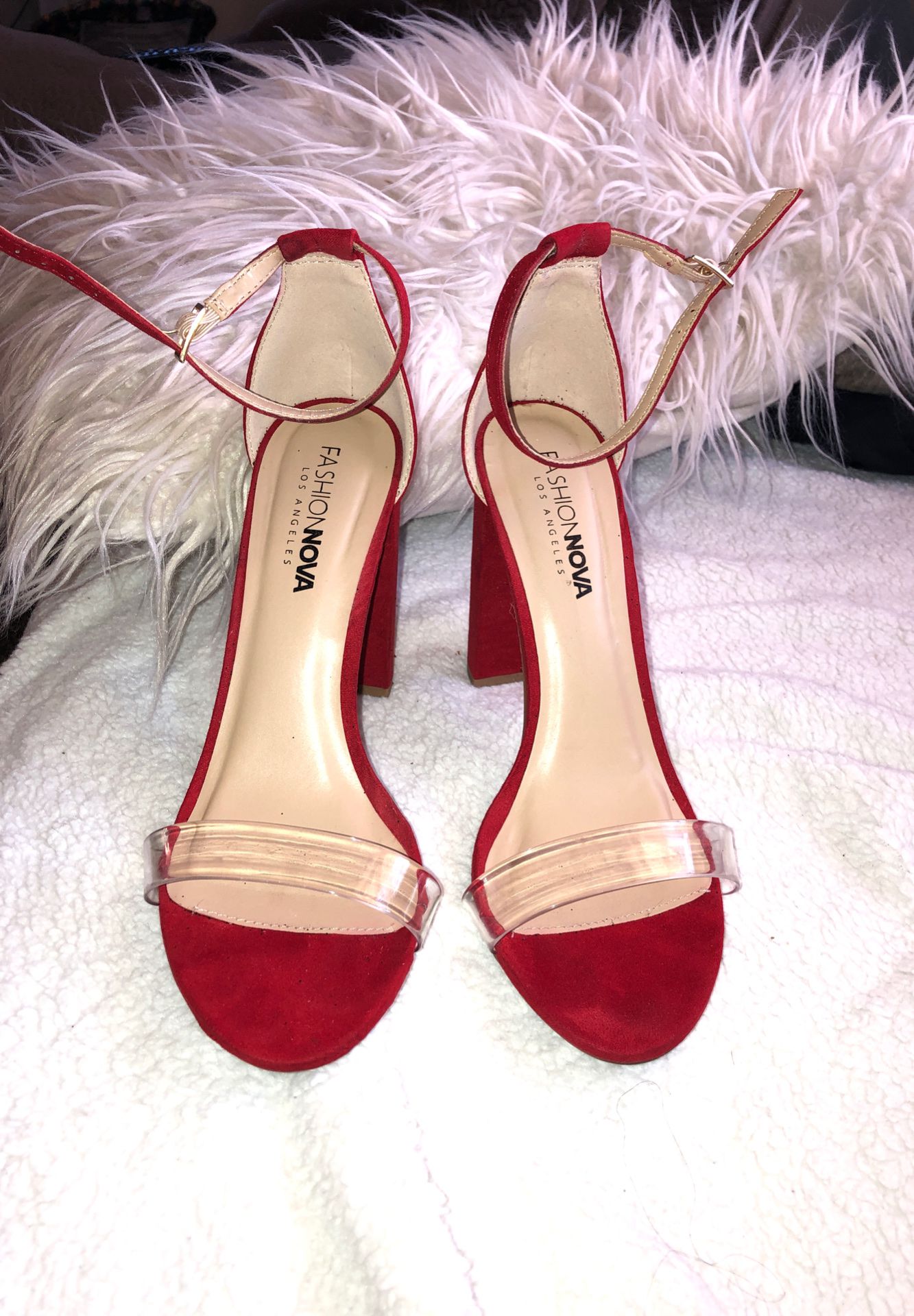 Fashion nova red heels