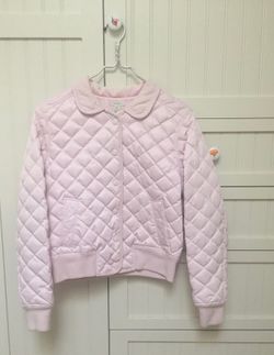 Pink Quilted Halogen Jacket, size medium
