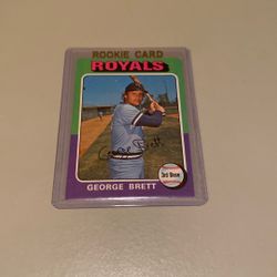 1975 Topps George Brett Rookie Card 