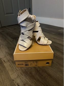 Michael Kors white heels