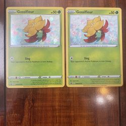 Pokemon Gossifleur SWSH010 Black Star Promo Cosmos Holo Lot of 2 NM/M