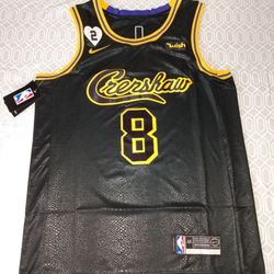 Kobe Bryant Los Angeles Lakers Black Mamba Tribute Jersey for