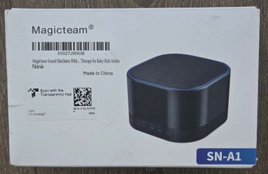 Magicteam Sound White Noise Machine with 20 Non Looping Natural Soothing Sounds and Memory Function 32 Levels of Volume Powered by AC or USB and Sleep
