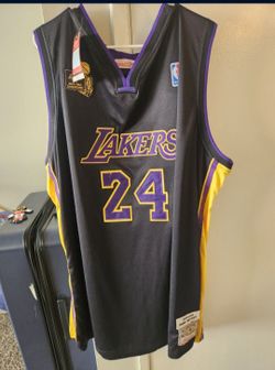 🔥🔥🔥💜💛🏆🏀🐍 LOS ANGELES LAKERS # 24 KOBE BRYANT 2009 CHAMPIONS JERSEY MAMBA 🐍🏀🏆💛💜🔥🔥🔥