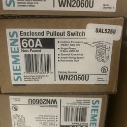 Siemens WN2060U NON-FUSED DISCONNECT
