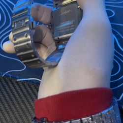 Blue Dial Santos Cartier Watch 