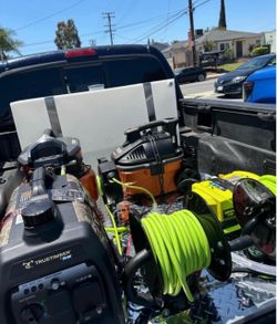 Truck auto detailing skid / car wash equipment