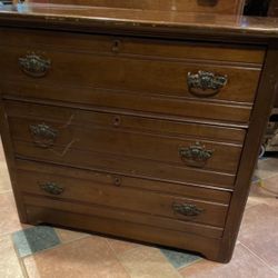Beautiful Solid Cherry Wood Hi Tags Chest 