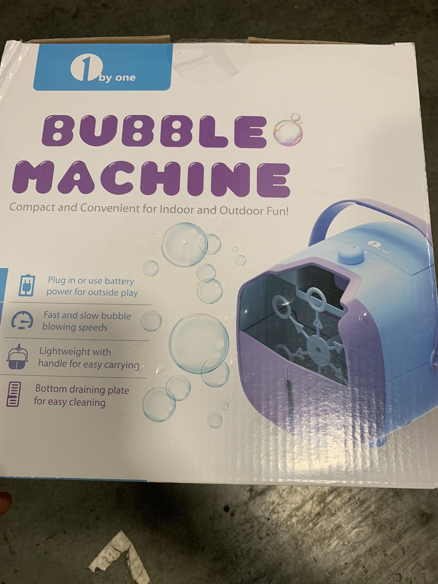 Bubble Machine, Automatic Bubble Blower purple