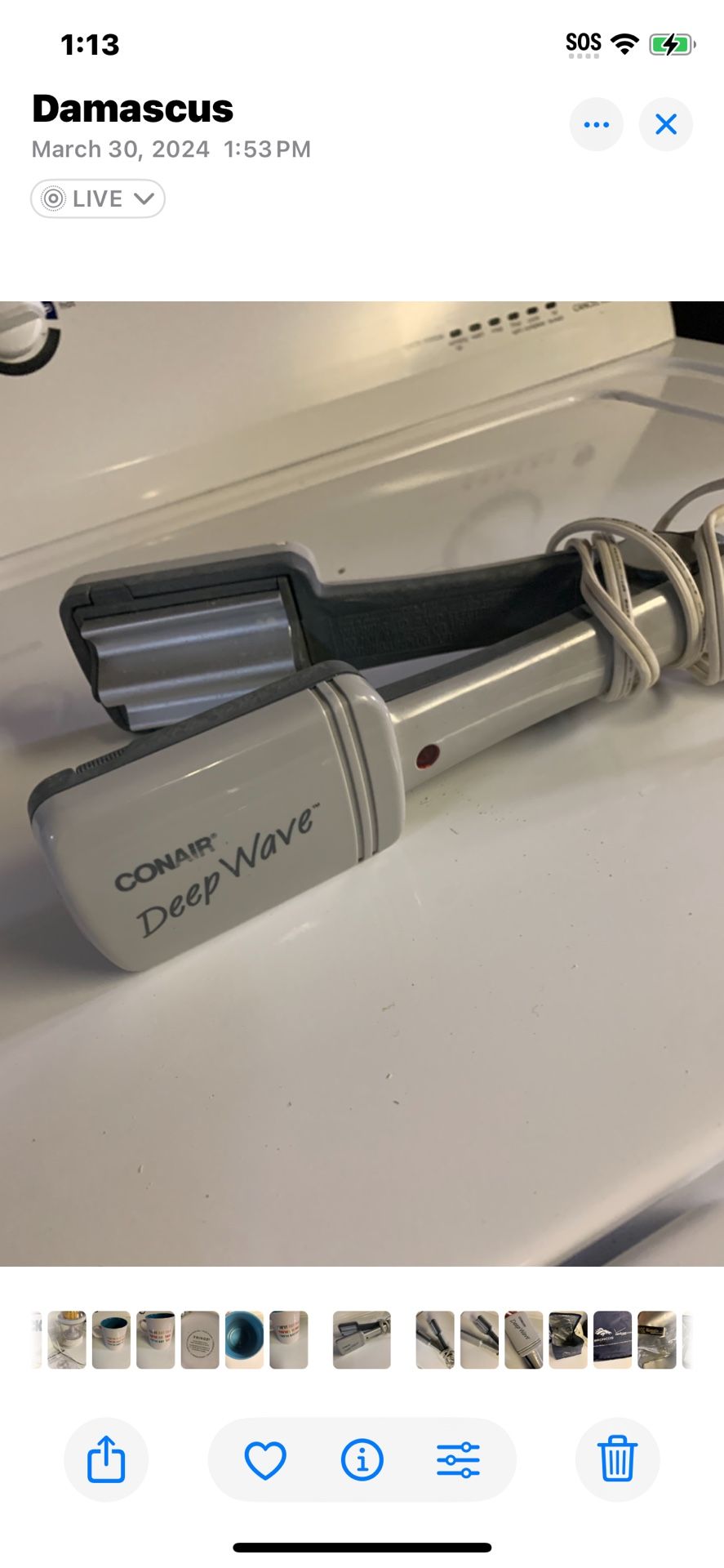 Vintage 80's Conair Deep Wave Crimping Hair Iron Crimp