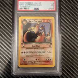 Dark Charizard Team Rocket 1st Edition Holo PSA 7