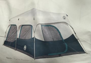 EXCELLENT!! Coleman Instant Cabin Tent 10 Person – Option To Divide Into 2 Rooms - 60 Second Fast Setup – Large Family Tent! WEATHER SEALED WHEN PURCH