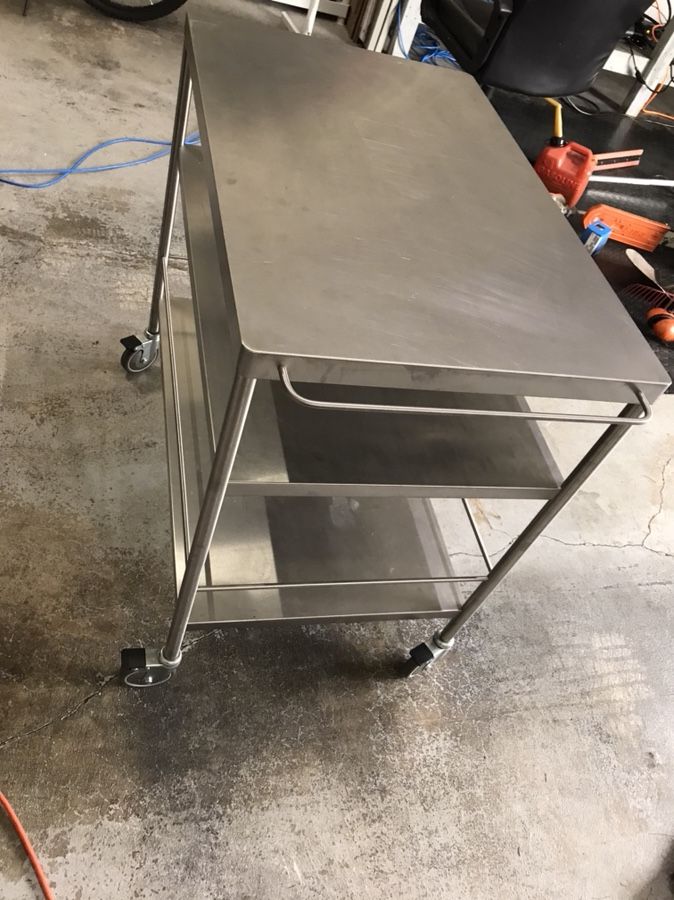 IKEA kitchen trolley (Flytta) stainless steel cart